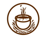 le logo d'un chaudron en feu